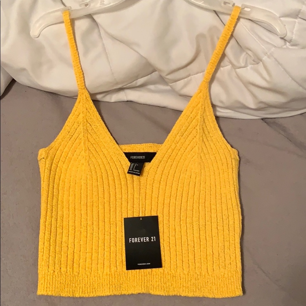 mustard yellow tank top
